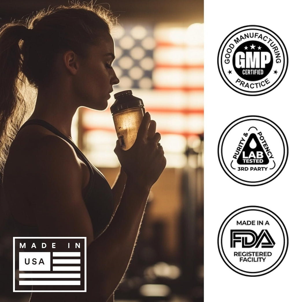 Bullfit Pre-Workout Peach Mango athlete ready for training with energy boost