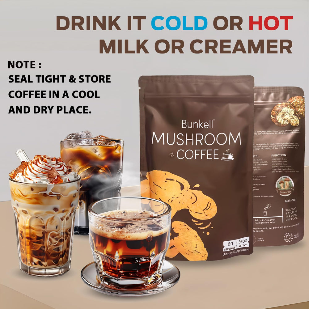 Bunkell Mushroom Coffee antioxidants supporting daily immune-friendly routine