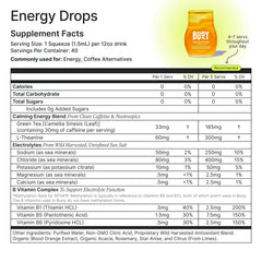 Buoy Electrolyte Drops Variety Pack label and ingredient details