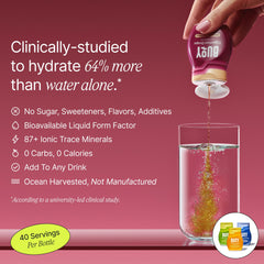 Buoy Electrolyte Drops Variety Pack clean label highlights sugar-free formula