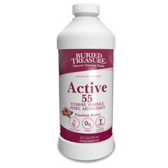 Buried Treasure Active 55 Plus bottle for seniors' daily nutrition