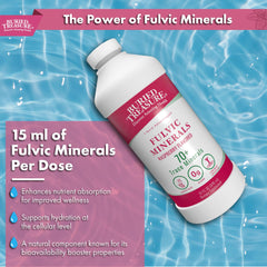 Buried Treasure Fulvic Mineral Complex ingredients list showing non-GMO minerals.