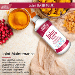Buried Treasure Joint Ease Plus pour bottle shown with your beverage routine