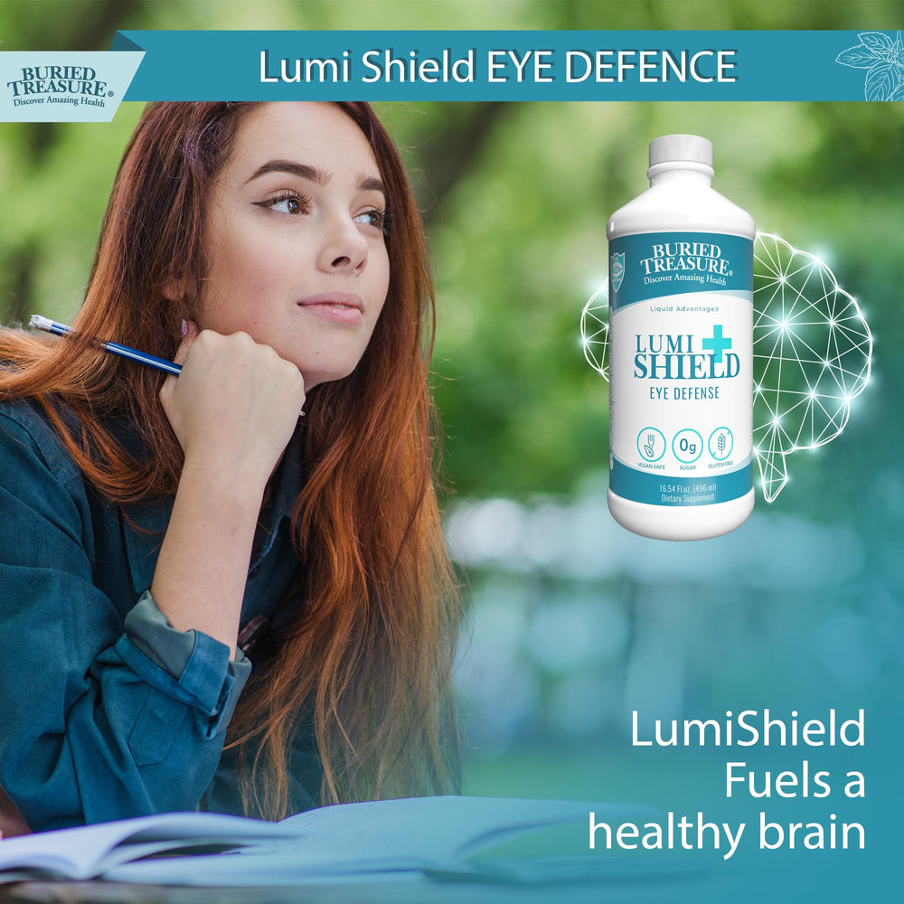 Buried Treasure Lumi Shield Plus bottle-glass displays allergen-free formulation for sensitive users