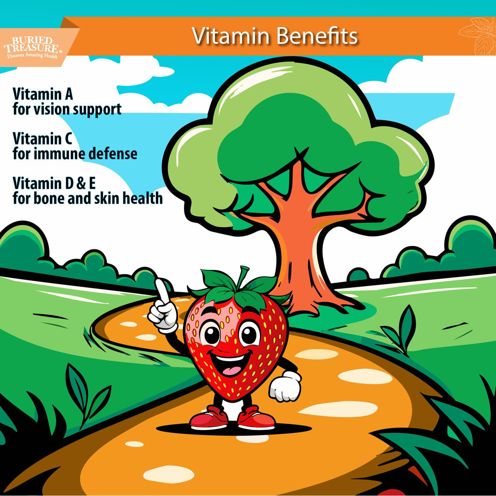Buried Treasure vegan sugar-free formula with clean label for kids
