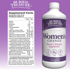 Buried Treasure Women’s Change bottle pour illustrating easy daily use
