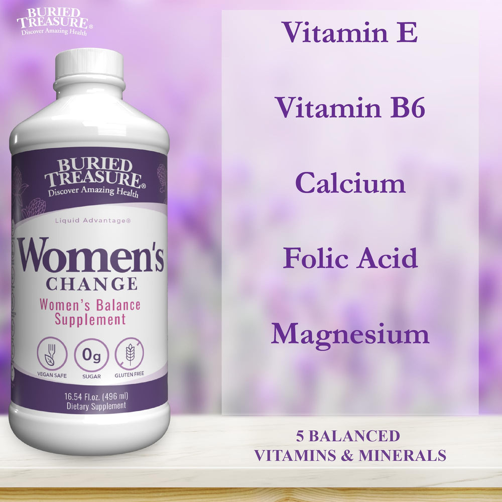 Buried Treasure Women’s Change liquid dispense emphasizing absorption benefits