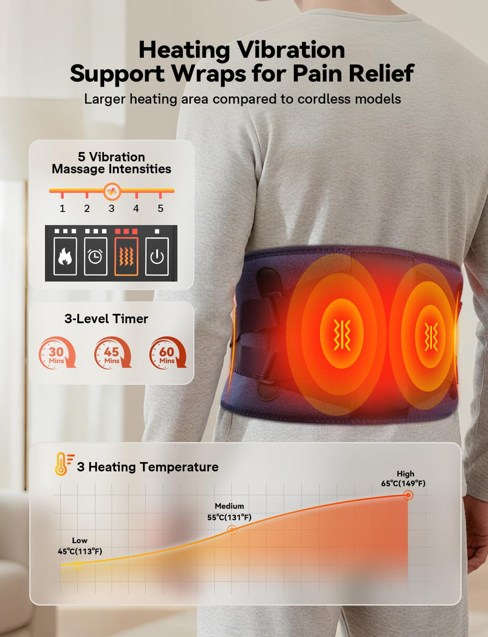 Burrki extension waist band enabling a secure fit up to 60 inches.