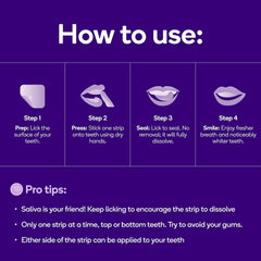 Burst strips are enamel-safe, vegan, and cruelty-free for convenient whitening.