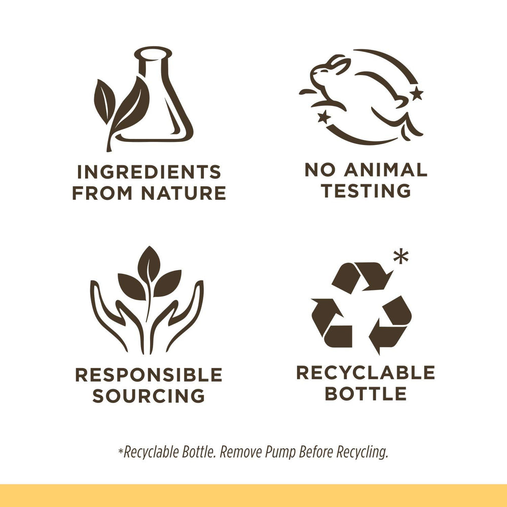Pediatrician-tested label on Burt's Bees calming shampoo for daily use