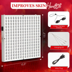 Business Climax LED red-light panel 660nm offers deeper tissue penetration potential.