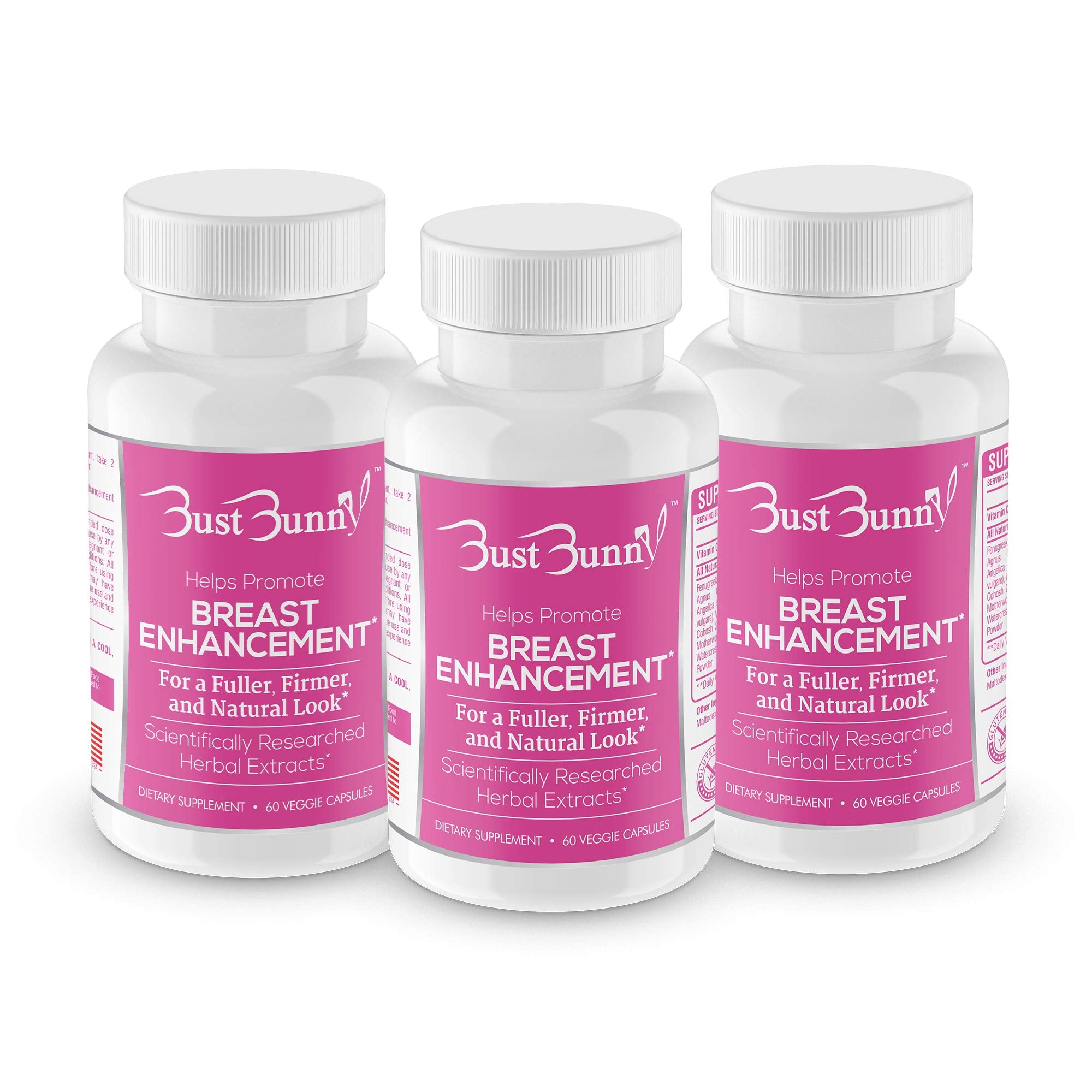 Bust Bunny breast enhancement pills packaging for discreet shipping.