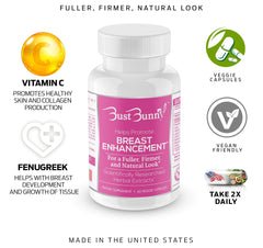 Bust Bunny cruelty-free gluten-free label emphasizes clean sourcing.