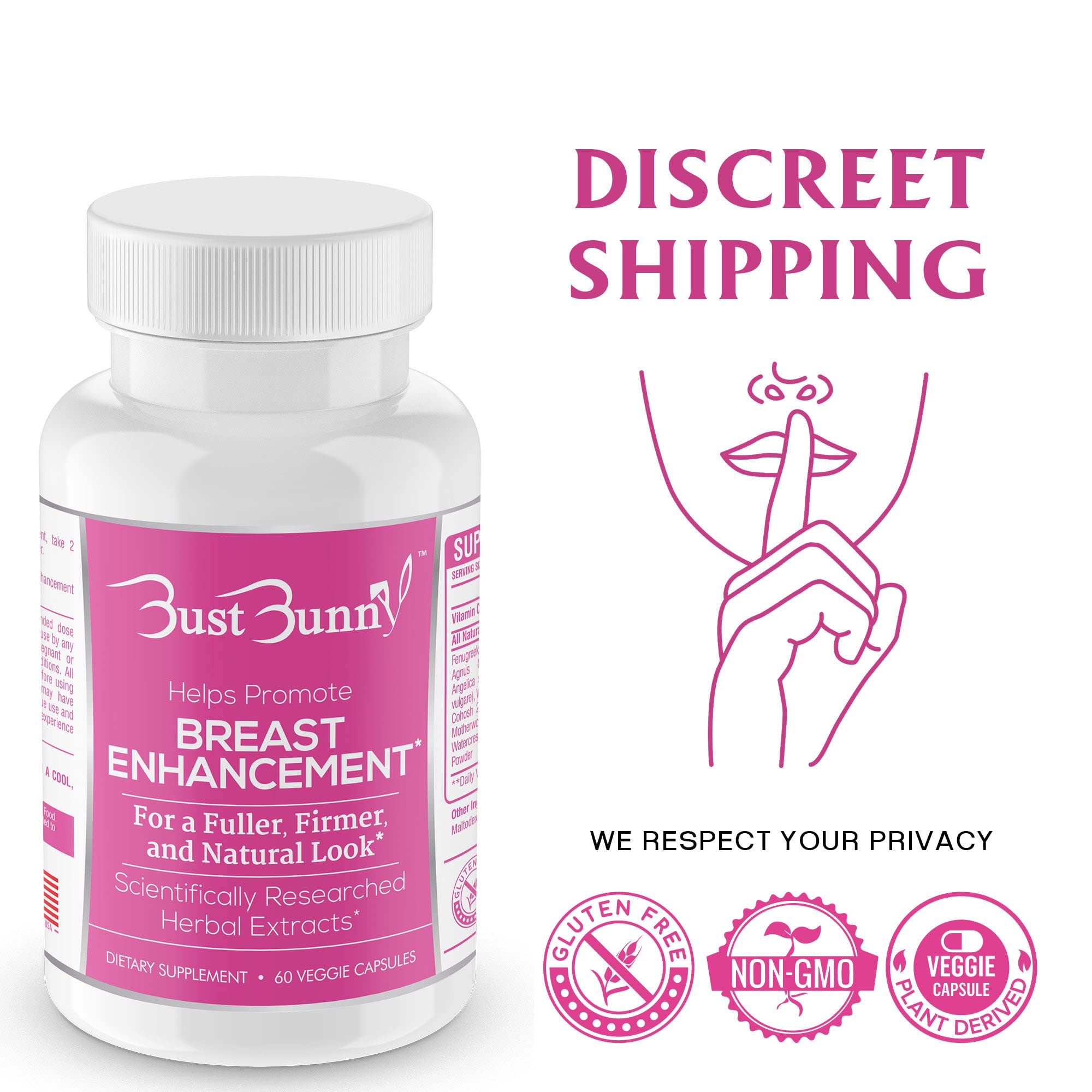 Bust Bunny daily dose tablets ready for routine use.