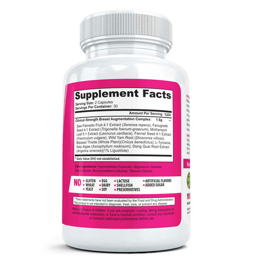 BustMaxx bottle pour: easy daily dose for natural, balanced breast enhancement potential.