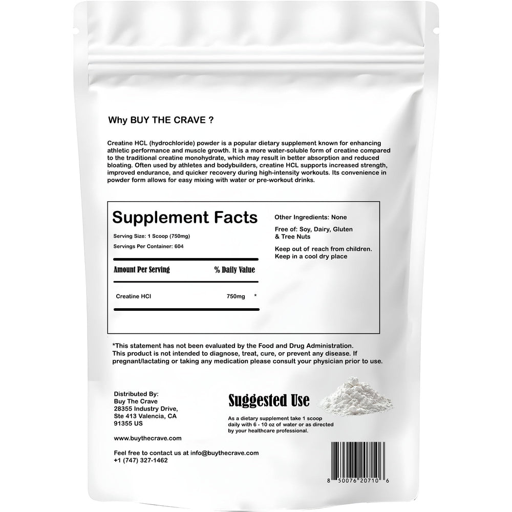 Buy The Crave Creatine HCL powder scoop for precise dosing during workouts