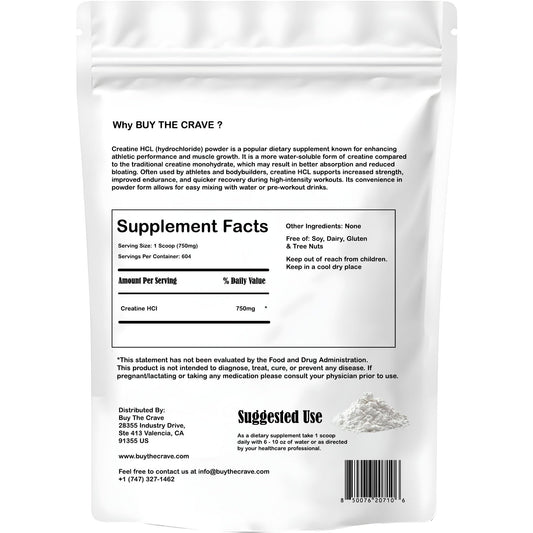 Buy The Crave Creatine HCL powder scoop for precise dosing during workouts