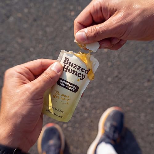 Buzzed Honey Go Packs ingredients label shows four clean ingredients