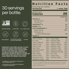 Bwild plant-based multivitamin pour demonstrates on-the-go nutrition with prebiotics and probiotics.