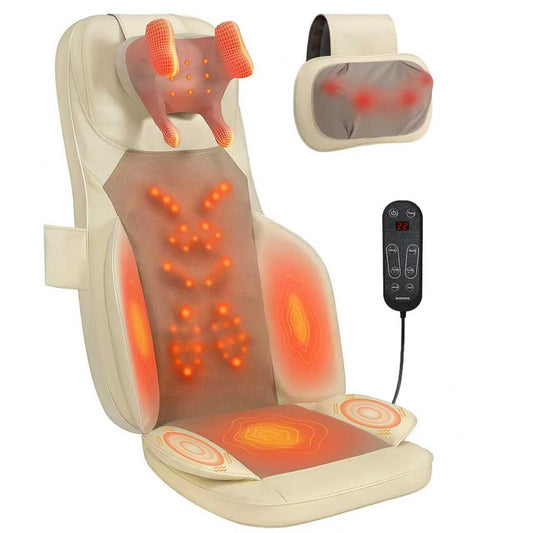 BWPIWPR neck back massage cushion with 4D kneading for desk relief