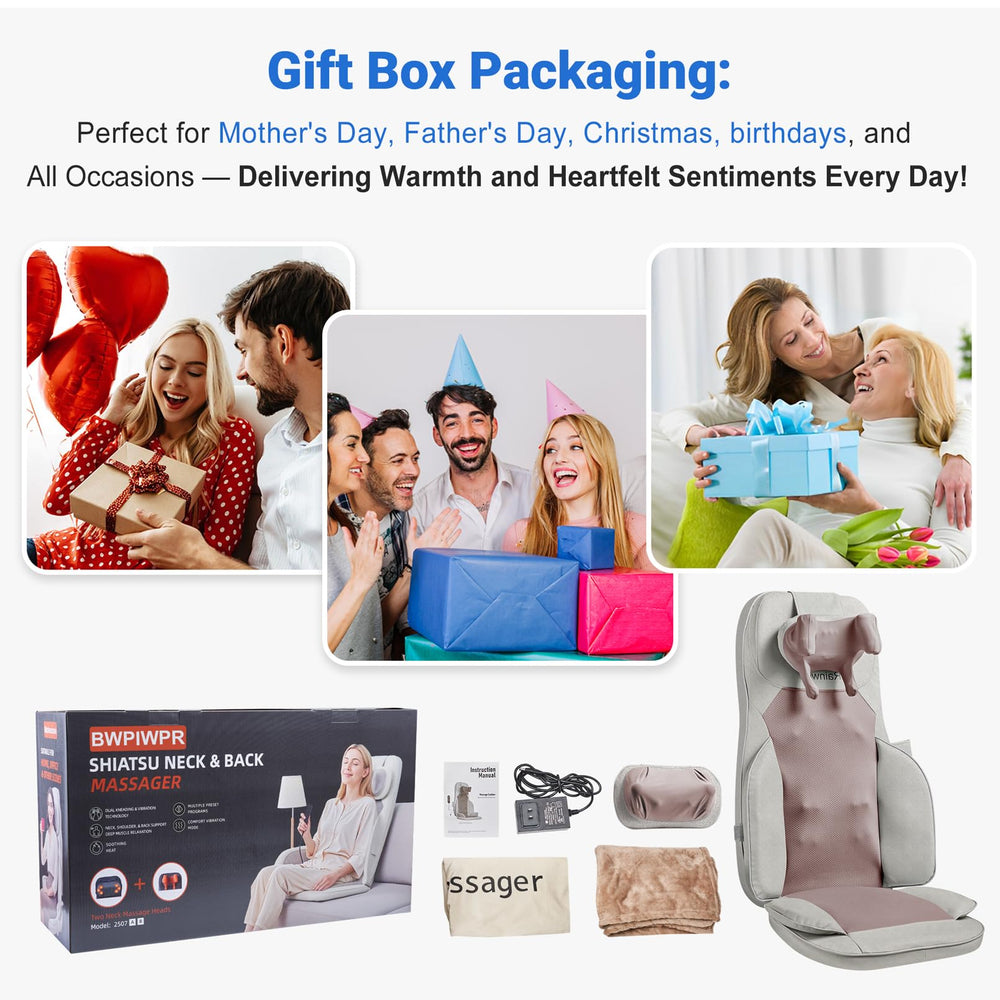 BWPIWPR Complete BWPIWPR package includes massagers, blanket, bag and remote