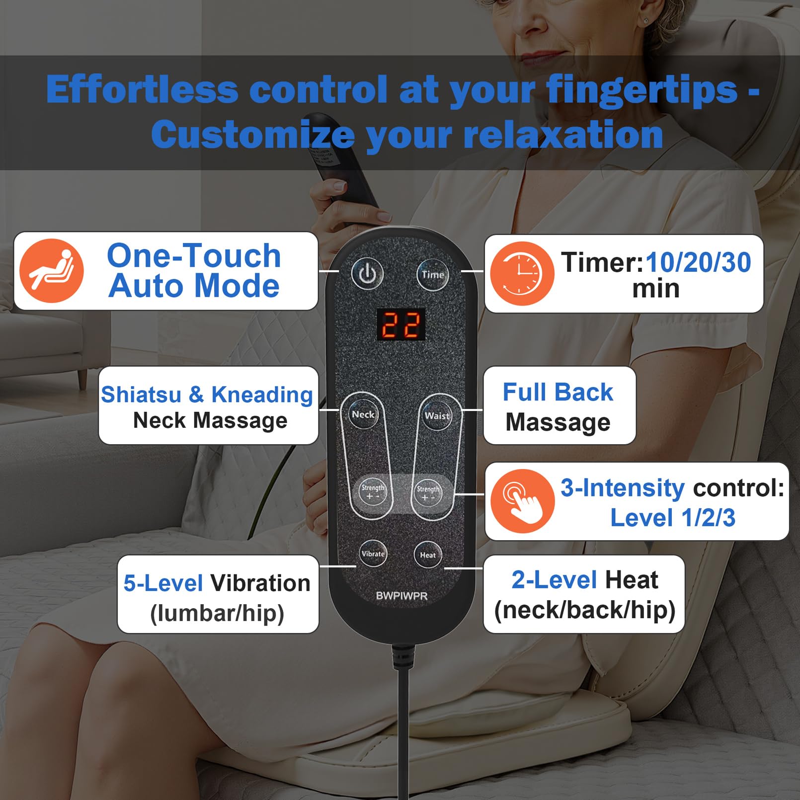 BWPIWPR remote control and timer for easy session control