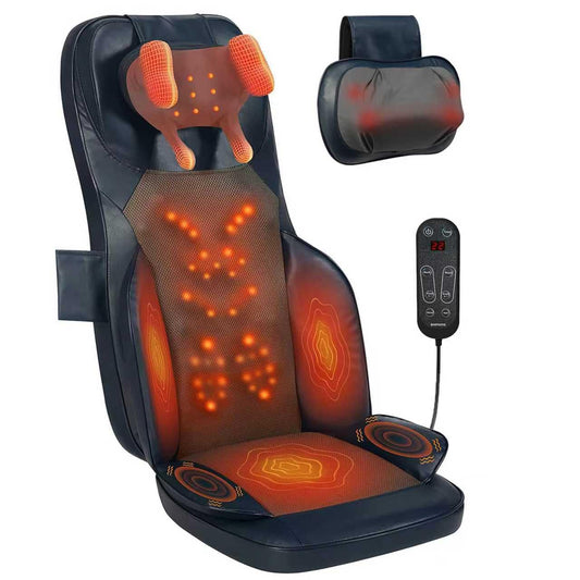 bwpiwpr shiatsu cushion dual neck massage modes for customizable relief.