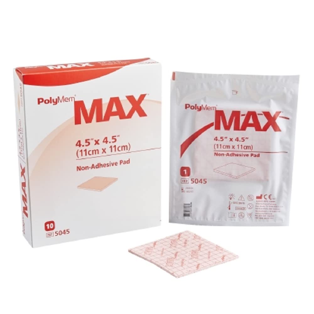 BX PolyMem MAX Non-Adhesive Dressing with semi-permeable membrane for controlled moisture management.