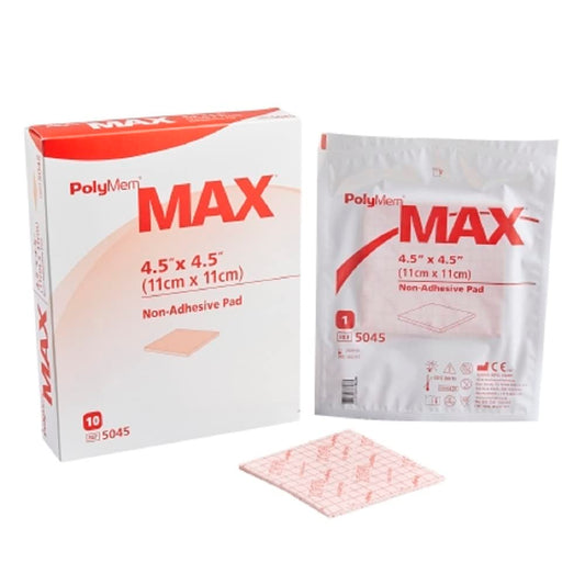 BX PolyMem MAX Non-Adhesive Dressing with semi-permeable membrane for controlled moisture management.