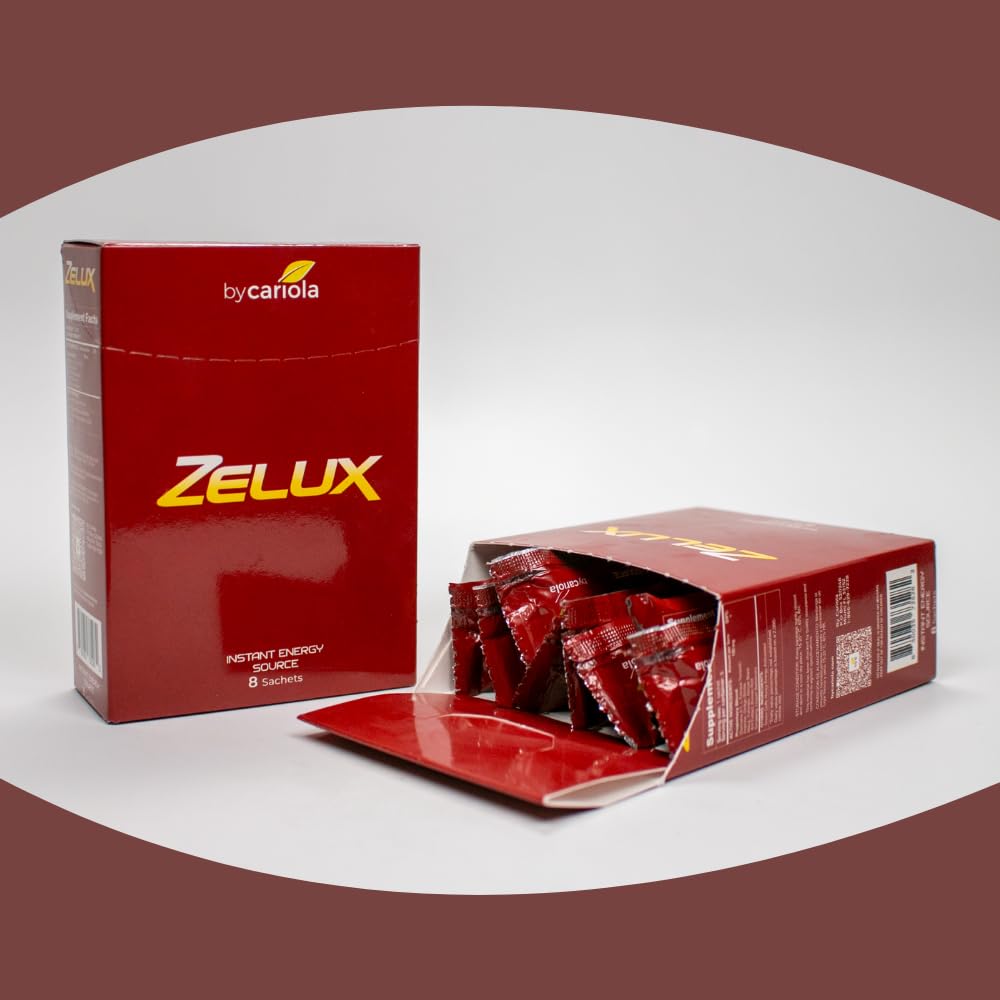 BY CARIOLA Zelux daily routine shows one sachet after a meal