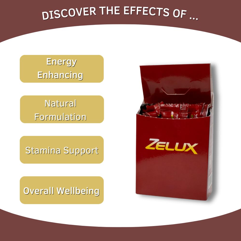 BY CARIOLA Zelux sachets pack emphasizing portable energy maintenance