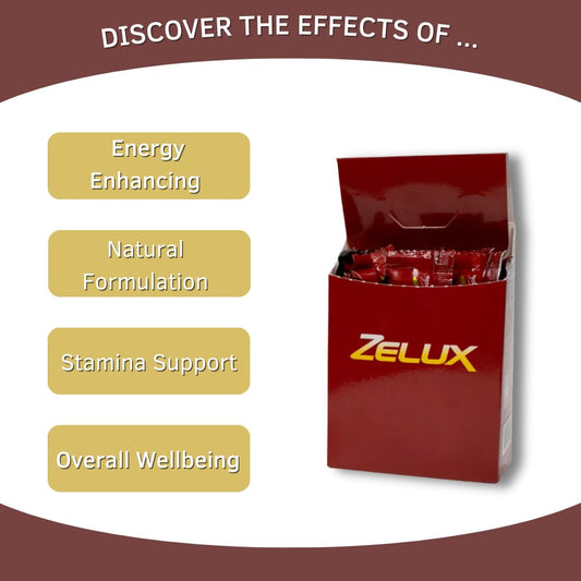BY CARIOLA Zelux sachets pack emphasizing portable energy maintenance