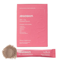 byAVA Jelloskin bottle front promotes skin glow and gut support.