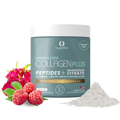 Byblite hydrolyzed collagen image focusing on joints; supports flexible movement.