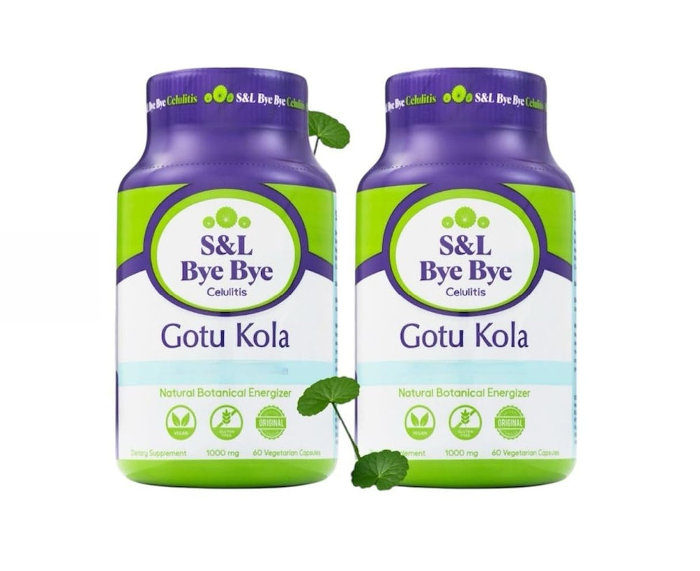 Bye Bye Gotu Kola bottle front showcasing convenient daily skin support.