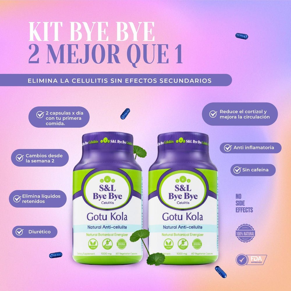 Bye Bye Gotu Kola plant leaf illustrating natural ingredients.