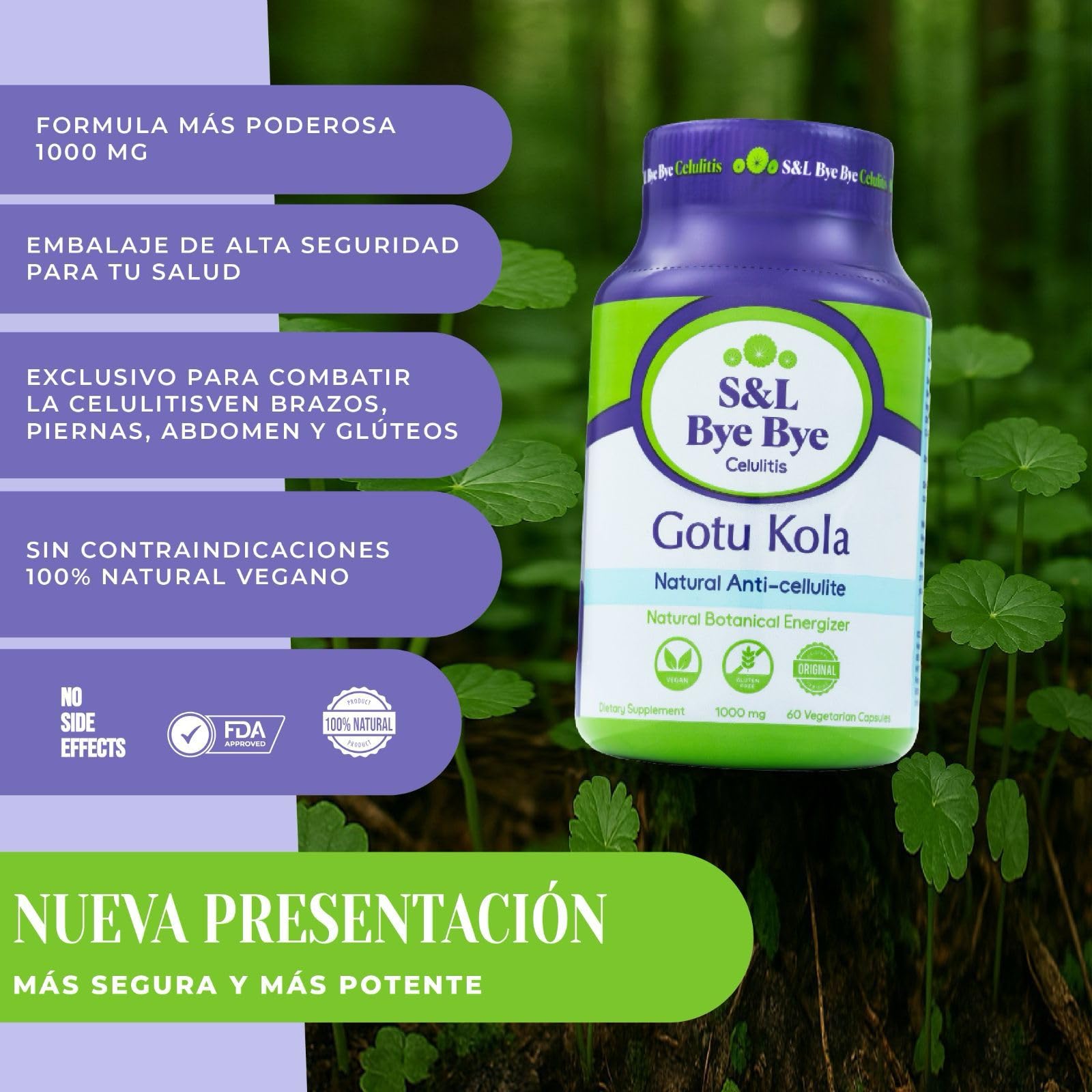 Bye Bye Gotu Kola skin smooth look focus and hydration.