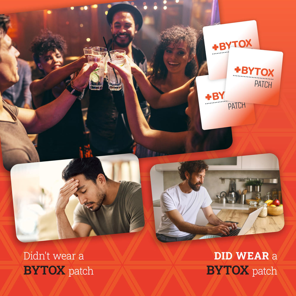 Bytox Recovery Patch on forearm showing thin, discreet adhesion