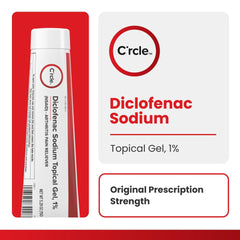 C'rcle Diclofenac gel used on the feet for joint support