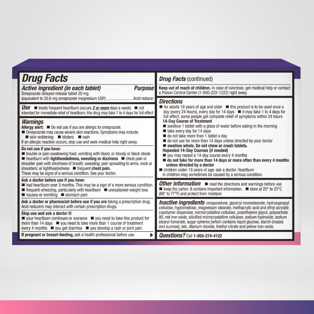 C'rcle Omeprazole 20mg tablets storage container in cabinet