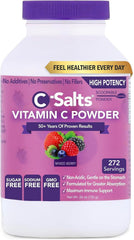 C-Salts Vitamin C bottle front shows the 26 oz size for daily immune support.
