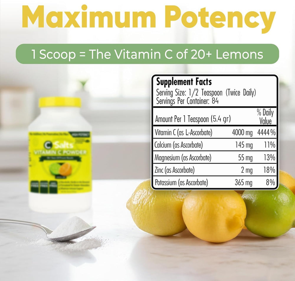 C-Salts lemon lime flavored powder dissolves for refreshing morning drink.