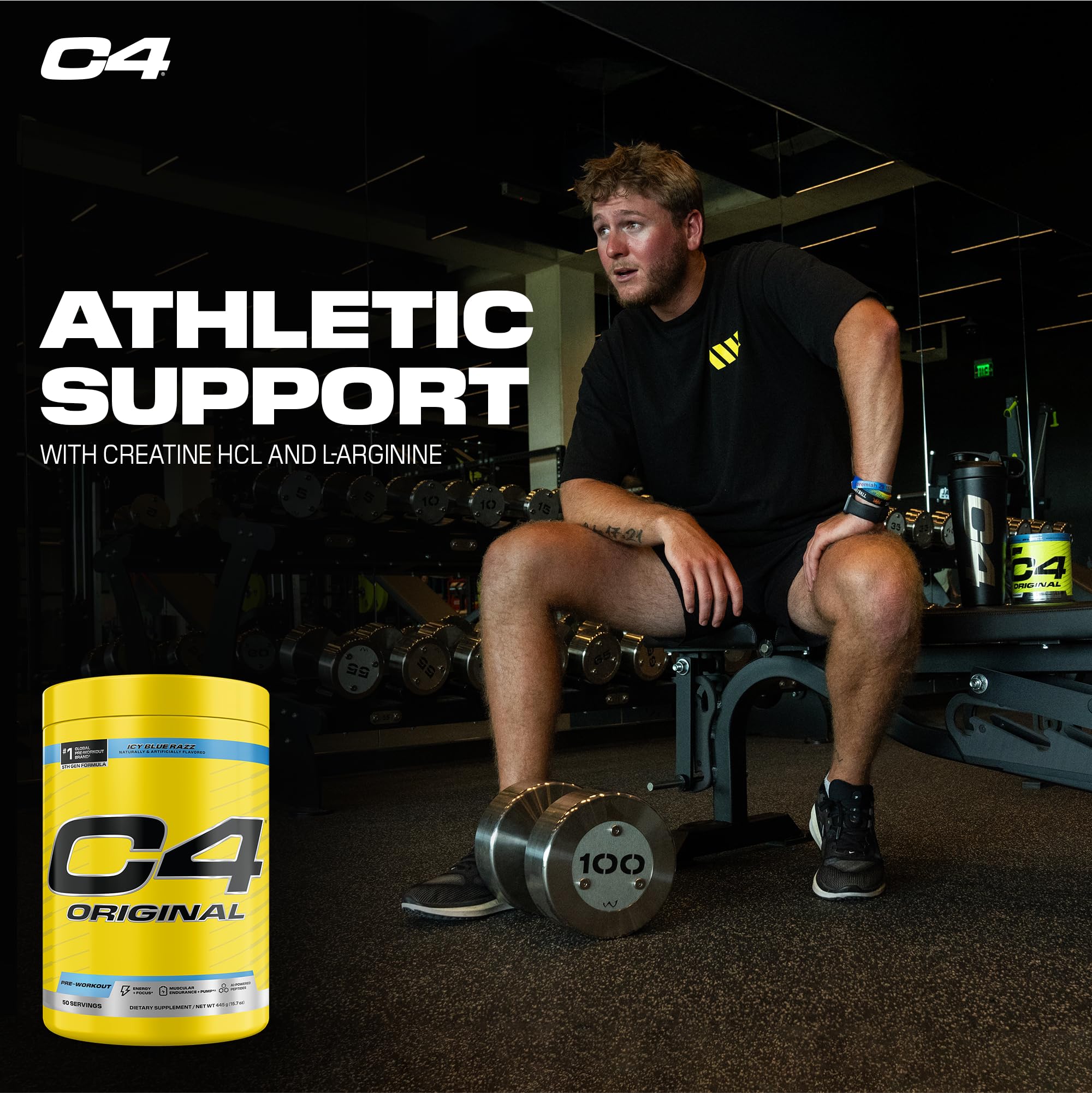 C4 Original contains Citrulline and Arginine to support longer training blocks.