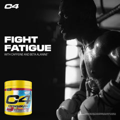 C4 Original Hawaiian Punch mixed-drink-glass highlights taste and immediate energy support