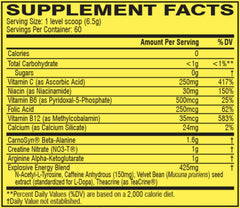 C4 Original Pink Lemonade tub label shows Vitamin C and a sugar-free formula for clean energy.