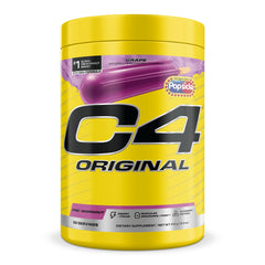 C4 Original Popsicle Grape bottle pour for quick energy before workouts.