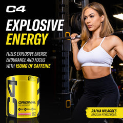 C4 Original creatine-nitrates pump close-up signals enhanced pumps.