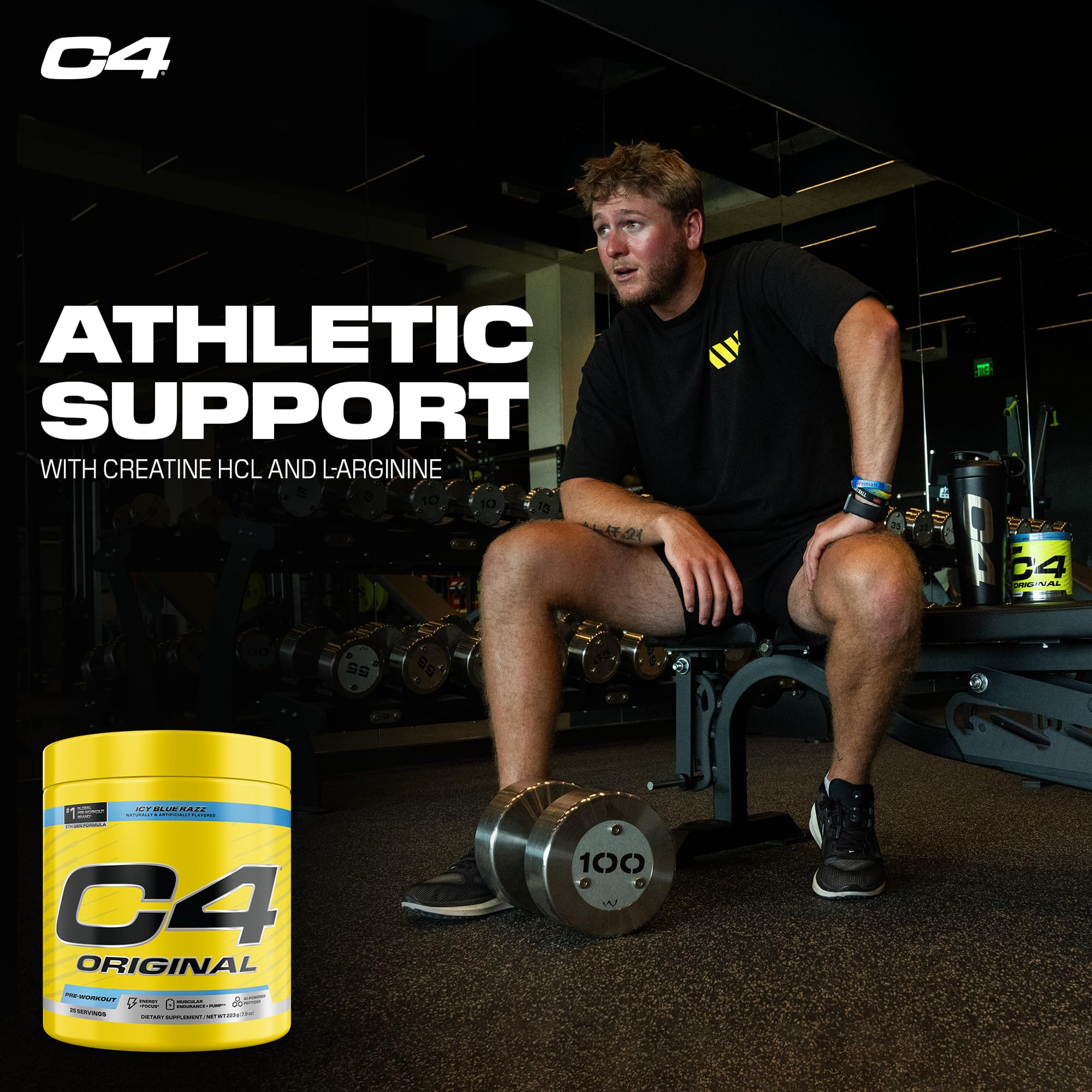 C4 Original L-Arginine & L-Citrulline image shows longer sessions.