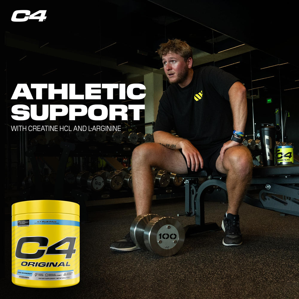 C4 Original L-Arginine & L-Citrulline image shows longer sessions.