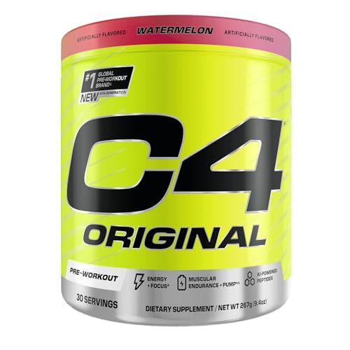 C4 Original Watermelon scoop measures precise pre-workout servings.